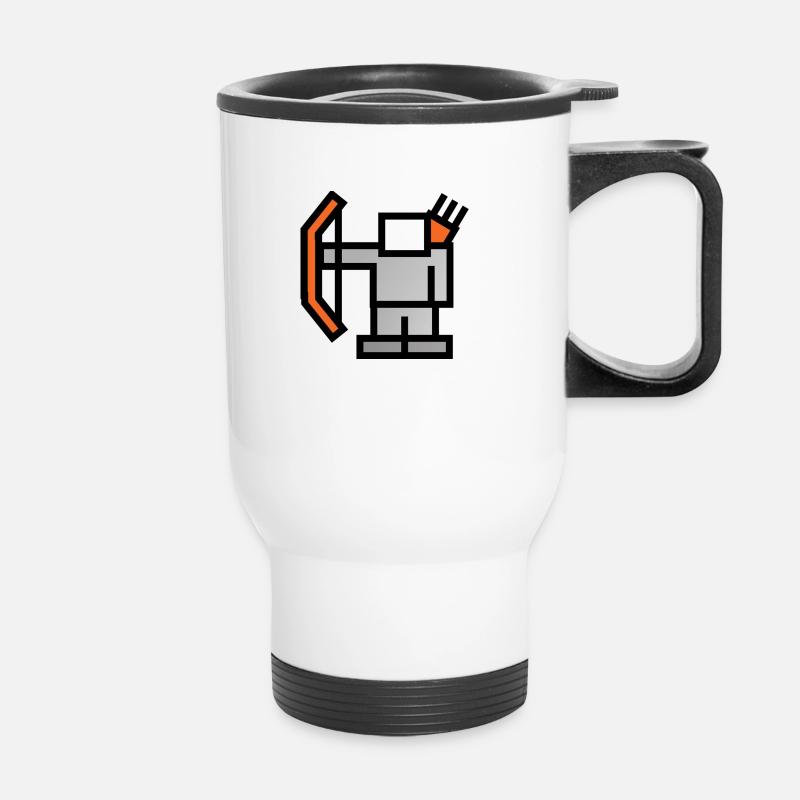 Schütze - Thermobecher mit Tragegriff - Weiß