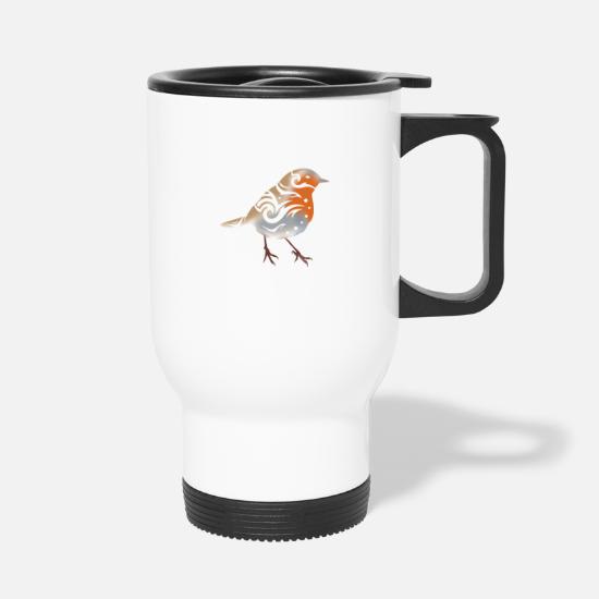 Tribal tattoo European robin bird gift idea' Travel Mug | Spreadshirt