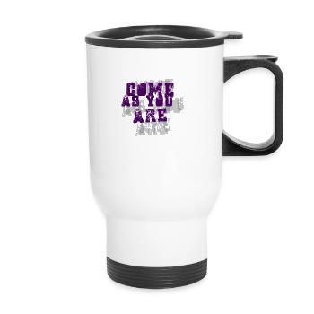 venez comme vous êtes - Tasse isotherme avec poignée - blanc - Devant
