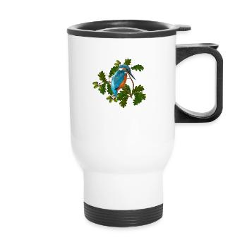 Oiseau - Tasse isotherme avec poignée - blanc - Devant