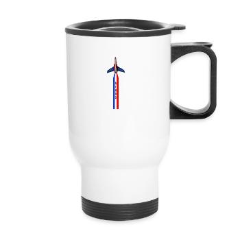athos patrouille de france airshow - Thermal mug with handle - white - Front