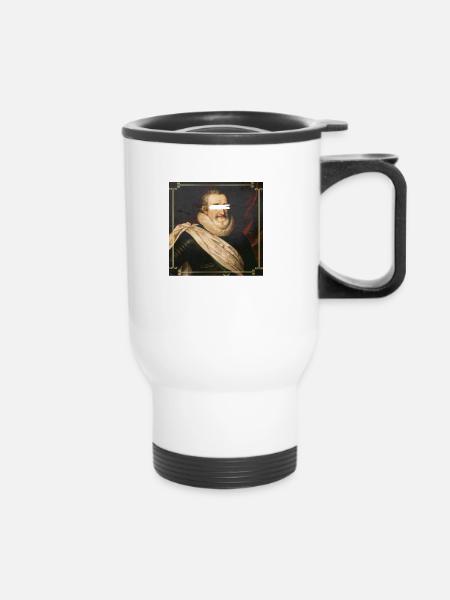 englisch Henry 4 - Thermobecher mit Tragegriff - Weiß