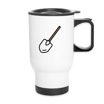 Shovel Tool Gardening - Thermal mug with handle - white - Front