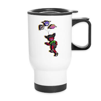 Devil_girl - Thermobecher mit Tragegriff - Weiß - Vorne
