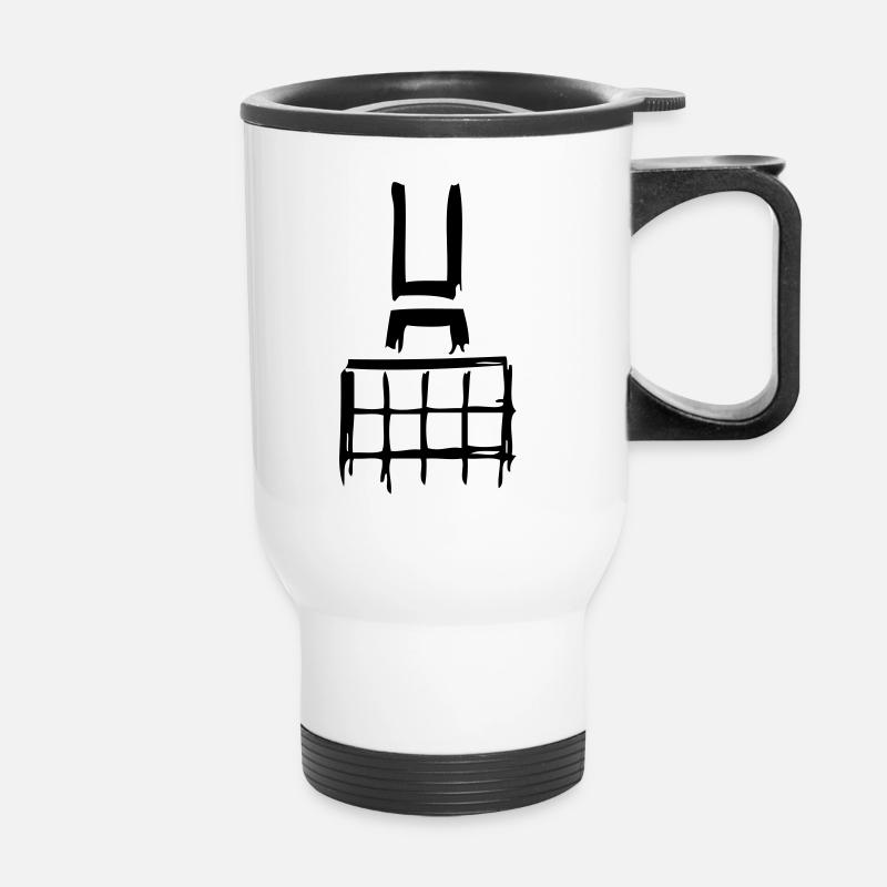 'Dortmunder U' - Thermal mug with handle - white