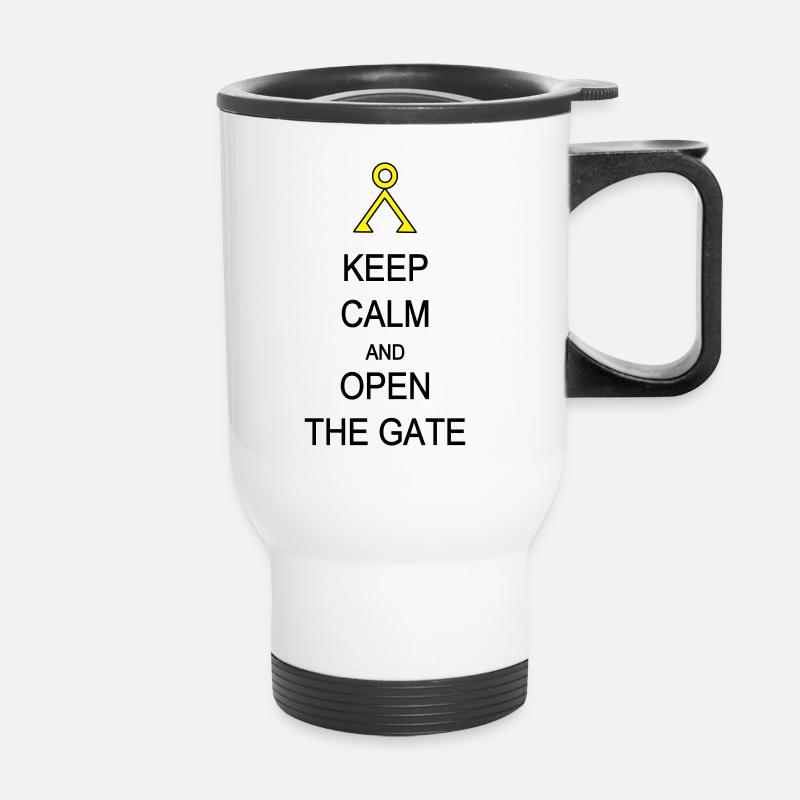 Open the Gate - Thermal mug with handle - white