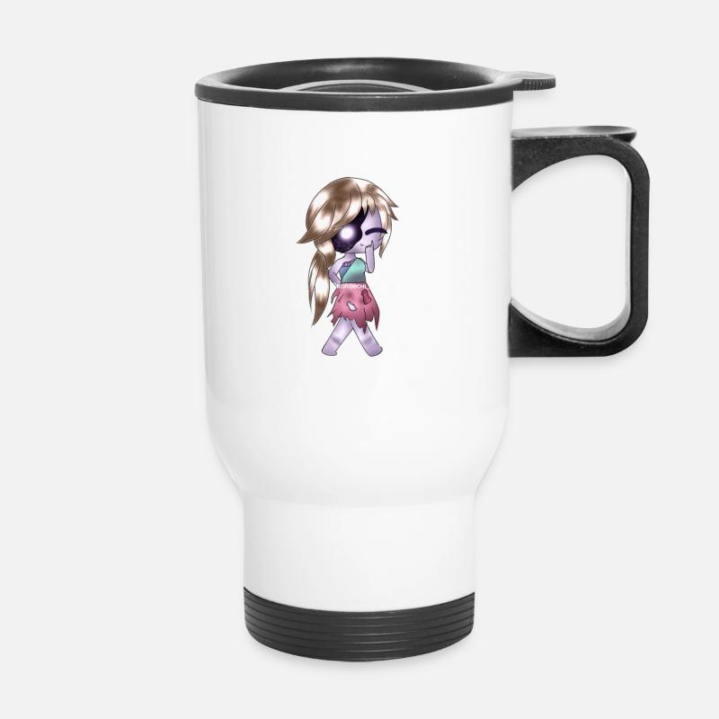 Gacha Anime 18 - Thermobecher mit Tragegriff - Weiß