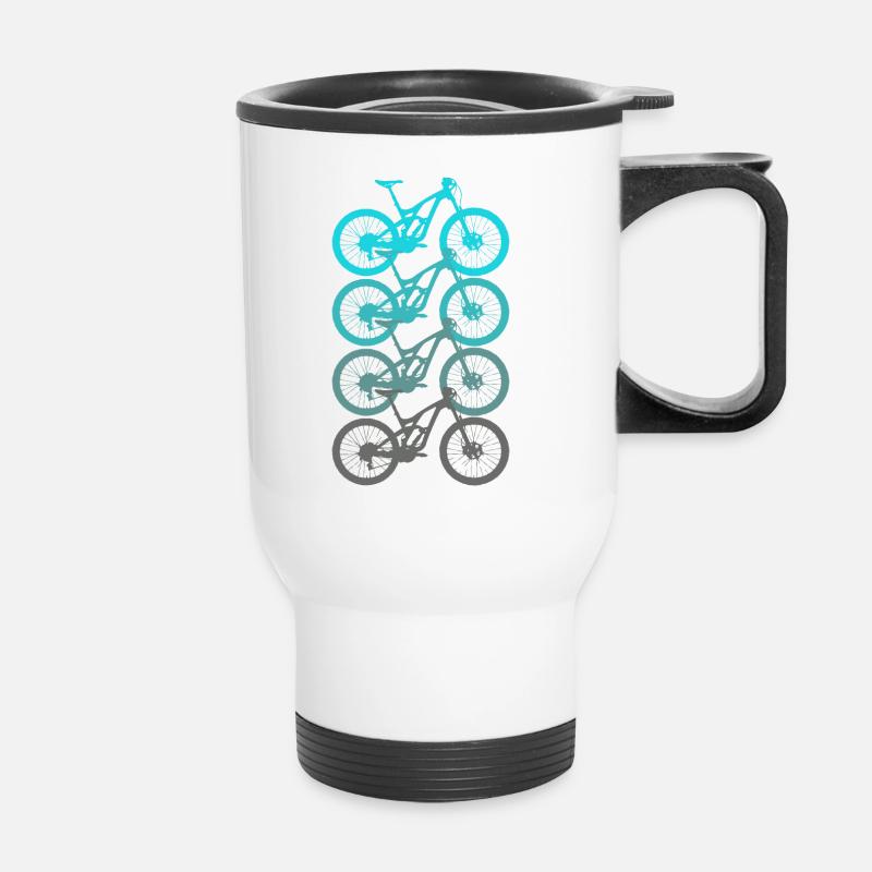 Vélo Vélo Vélo Vélo - Tasse isotherme avec poignée - blanc