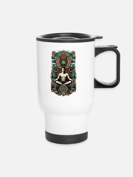 Modern Ayahuasca Spiritual - Thermobecher mit Tragegriff - Weiß