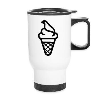 Glace - Thermal mug with handle - white - Front
