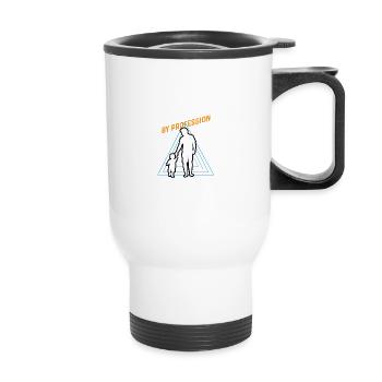Real Passion Loving Father Gift - Thermal mug with handle - white - Front