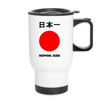 Nippon, Ichi! - Thermal mug with handle - white - Front