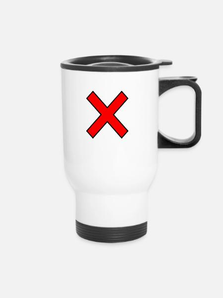 Red Cross - Thermobecher mit Tragegriff - Weiß