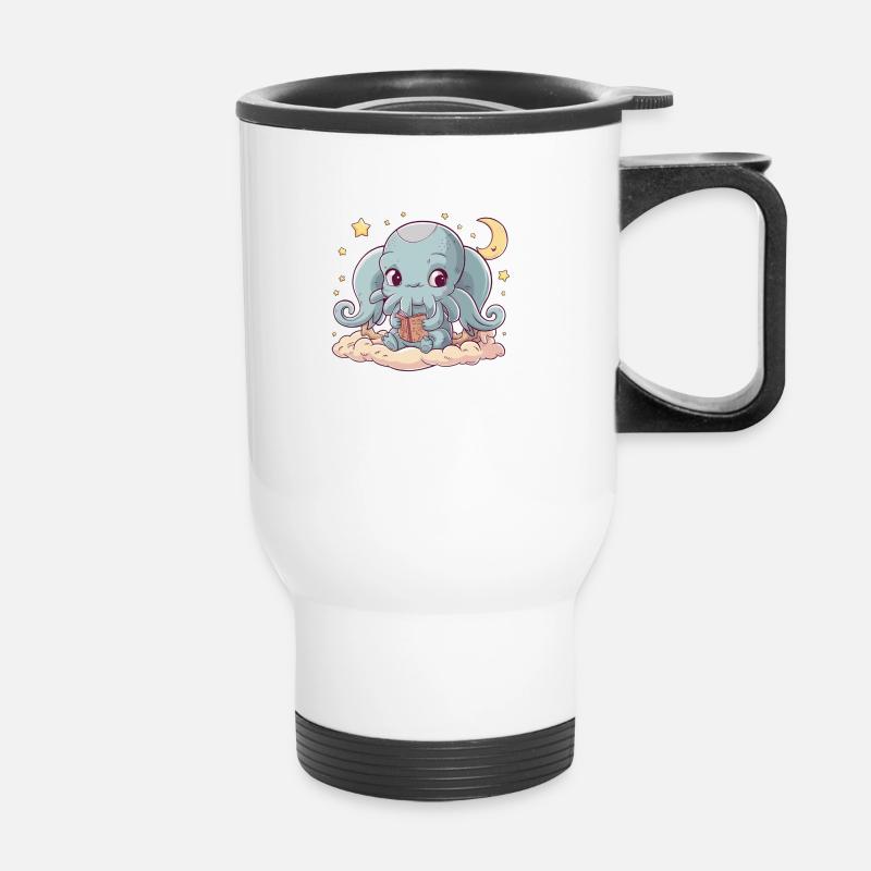 Cute Dreamland Cthulhu - Thermal mug with handle - white