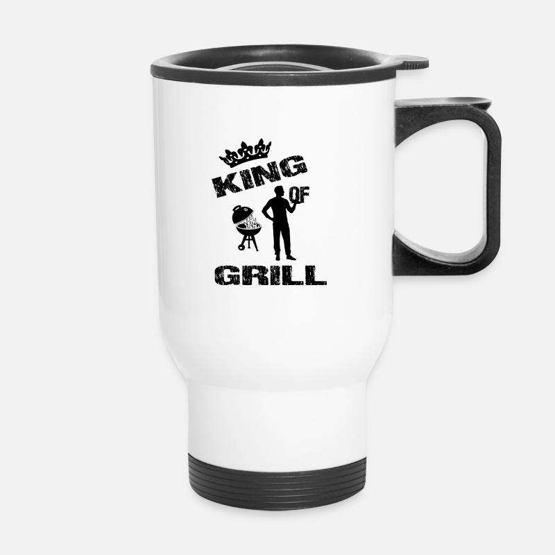 BBQ BBQ - Thermal mug with handle - white