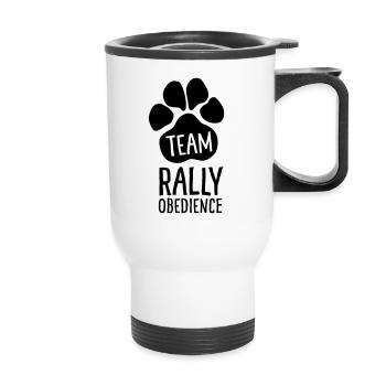 Team Rally Obedience - Patte canine - Sport canin - Tasse isotherme avec poignée - blanc - Devant