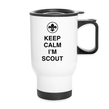 Keep Calm I'm Scout - Thermal mug with handle - white - Front
