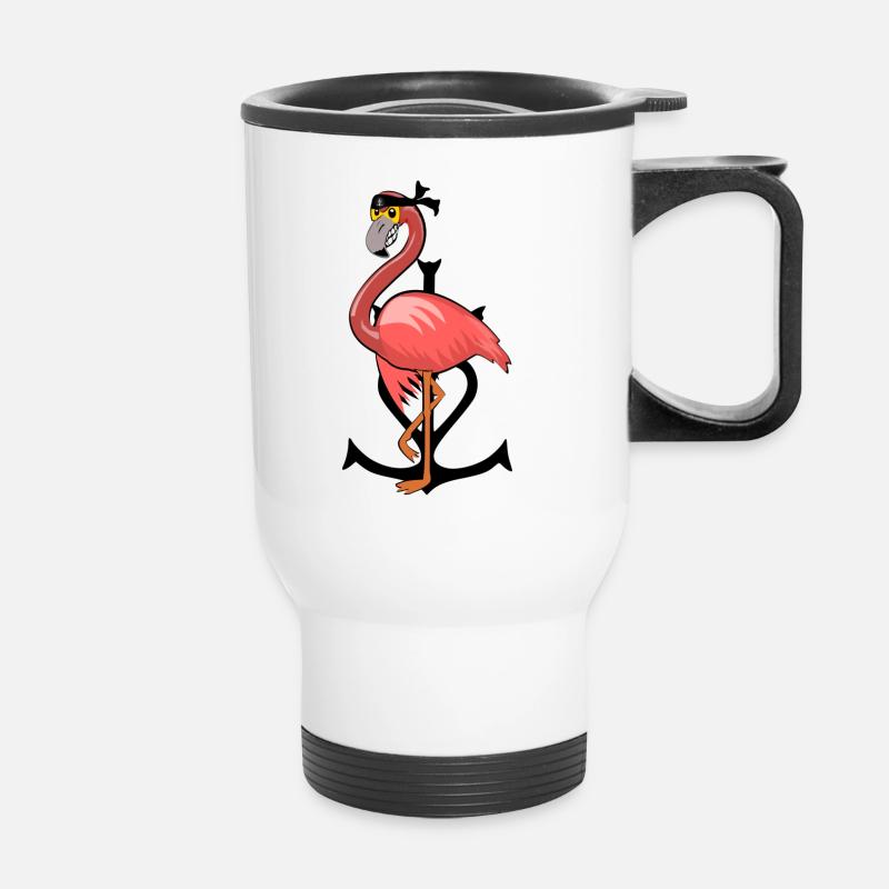 Flemish Camargue Independento - Thermal mug with handle - white