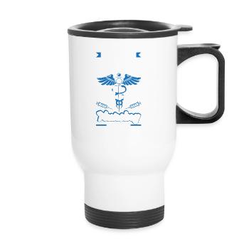 Too young to be the father of a nursing school - Thermal mug with handle - white - Front