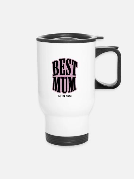 BEST MUM - Thermobecher mit Tragegriff - Weiß