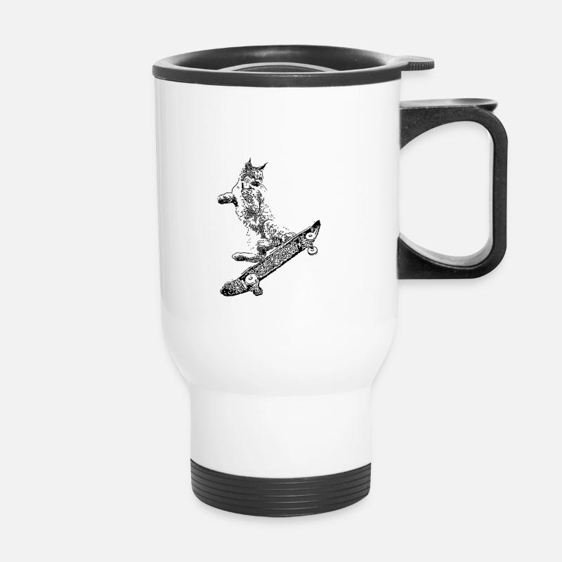 Lynx - Tasse isotherme avec poignée - blanc