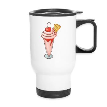 sundae - Thermal mug with handle - white - Front