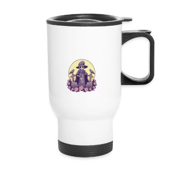 Kawaii Pastel Goth Cute Witchy Death Grim Reaper - Thermobecher mit Tragegriff - Weiß - Vorne