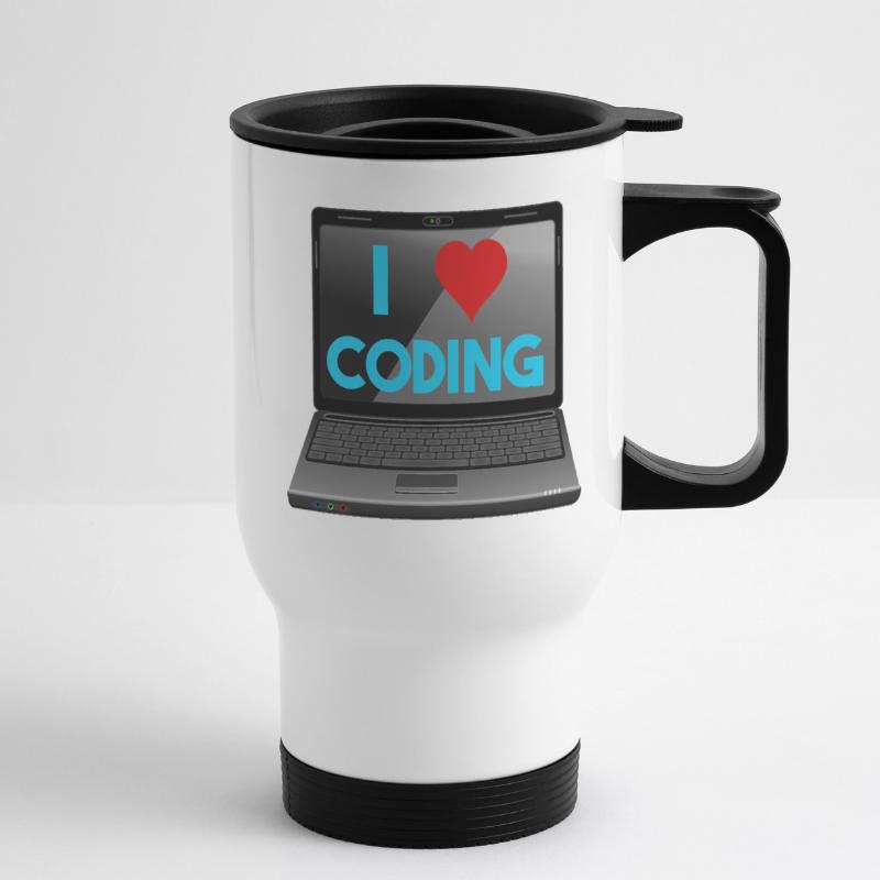 Programming, Programmer, Computer Scientist Thermal mug with handle