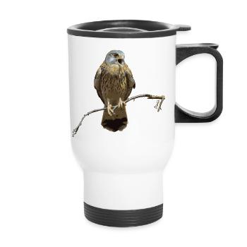 HGWild - Faucon de la tour - Tasse isotherme avec poignée - blanc - Devant