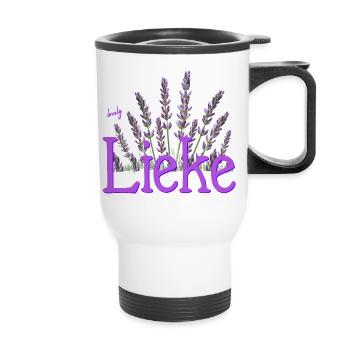 Lieke - Thermobecher mit Tragegriff - Weiß - Vorne