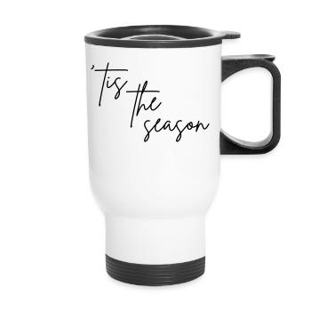'Tis the season - Thermobecher mit Tragegriff - Weiß - Vorne
