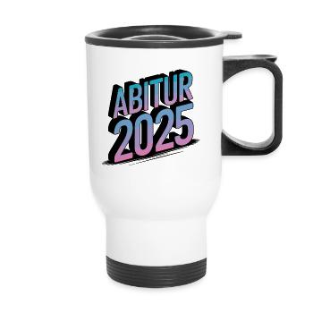 Abitur 2025 – Colour gradient - Thermal mug with handle - white - Front