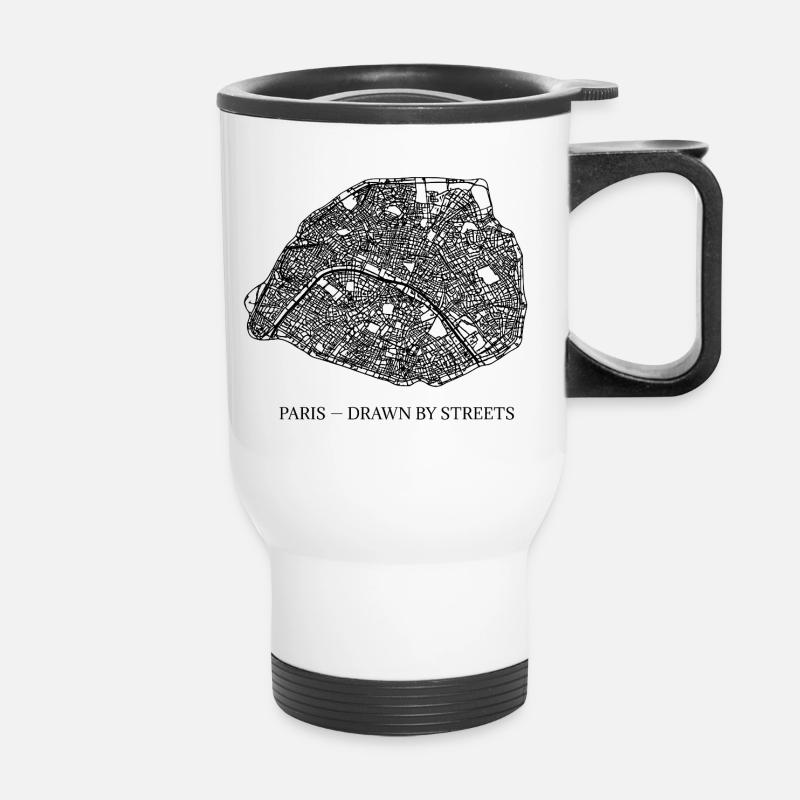 Paris - Thermal mug with handle - white