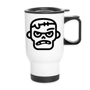 zombie - Thermal mug with handle - white - Front