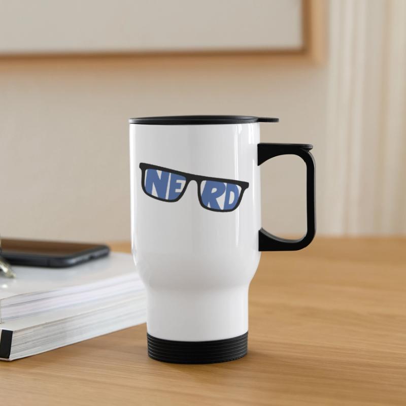 nerd coder server download cyberspace programmer Thermal mug with handle