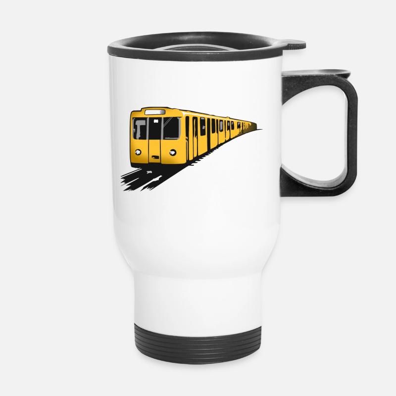 Subway Color - Thermal mug with handle - white
