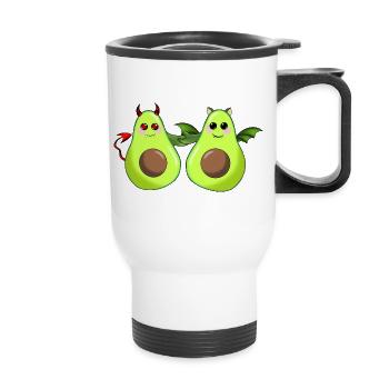 Amis de l’avocat - Tasse isotherme avec poignée - blanc - Devant