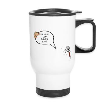 Döner 8€ Meme - Tasse isotherme avec poignée - blanc - Devant