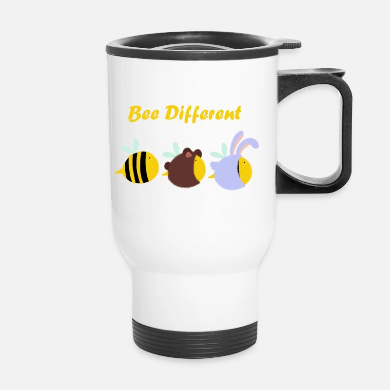Bee Different - Thermal mug with handle - white