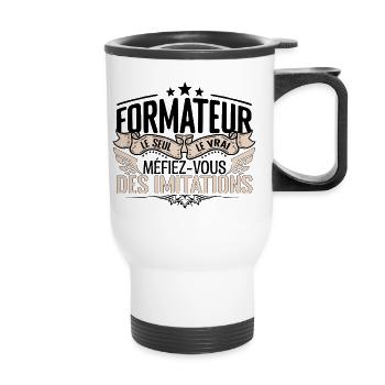 Formateur cadeau Formateur le vrai Formateur - Tasse isotherme avec poignée - blanc - Devant