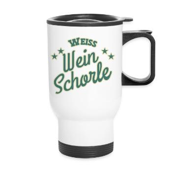 Spritzer au vin blanc - Tasse isotherme avec poignée - blanc - Devant