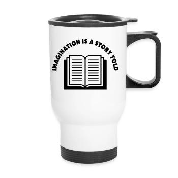 IMAGINATION - Thermal mug with handle - white - Front