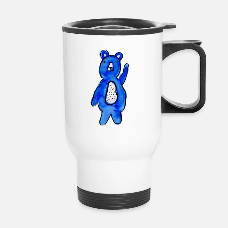 Blaubärli - Thermal mug with handle - white