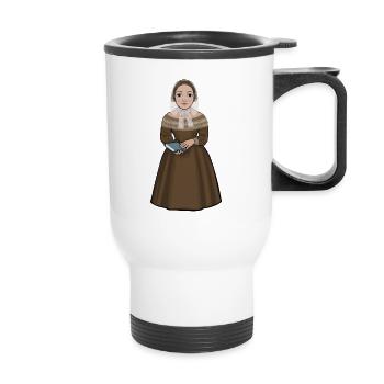 Fredrika Bremer - Tasse isotherme avec poignée - blanc - Devant