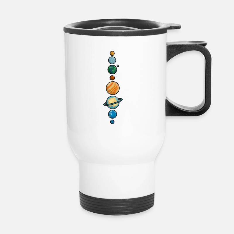 planètes - Tasse isotherme avec poignée - blanc
