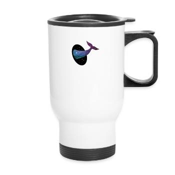 I need some space: Wal Weltall Space Galaxy - Thermobecher mit Tragegriff - Weiß - Vorne