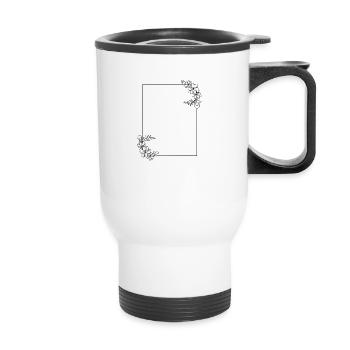 Cadre - Tasse isotherme avec poignée - blanc - Devant
