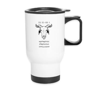 Capricorn - Thermal mug with handle - white - Front
