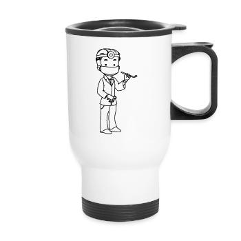 Dentiste - Tasse isotherme avec poignée - blanc - Devant