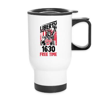 Embrace the Mission Military Time Adventure Call - Thermal mug with handle - white - Front